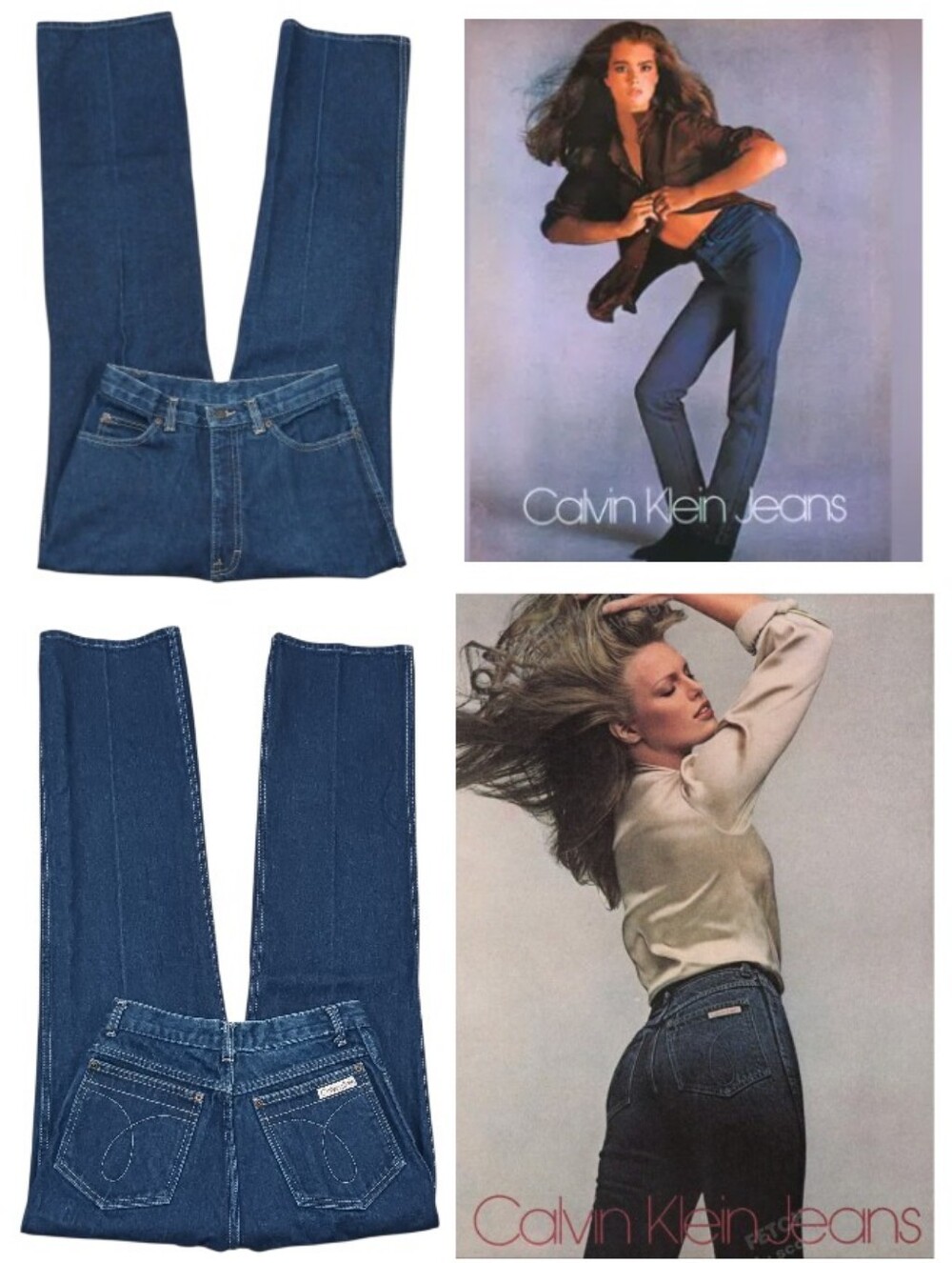 80s Calvin Klein High Rise Straight Leg Jeans